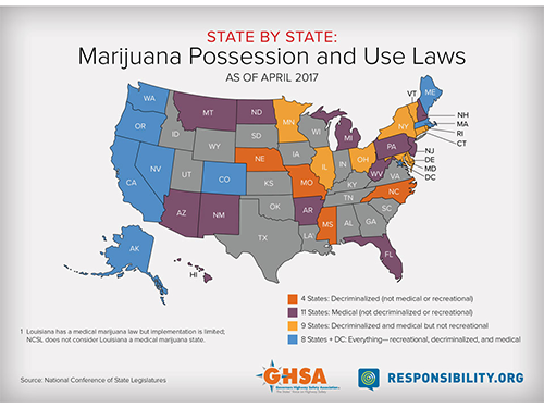 Marijuana Legalization Map
