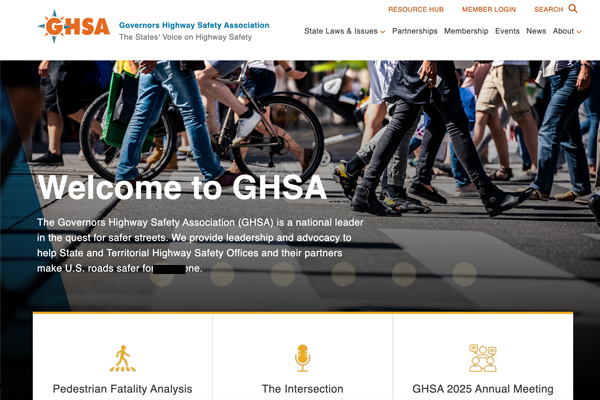 Home page of website