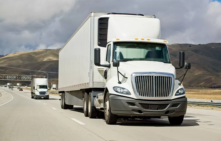 truck on highway