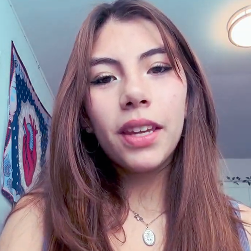 Young woman facing camera