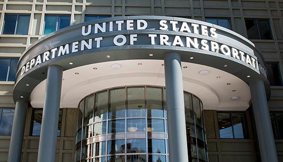 Entrance of the United States Department of Transportation headquarters