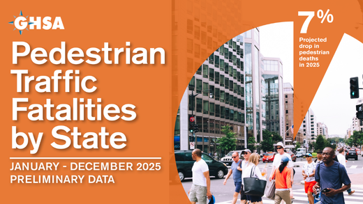 Pedestrian Traffic Fatalities by State, 2025