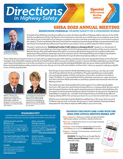 Directions in Highway Safety: Special 2022 Annual Meeting Edition