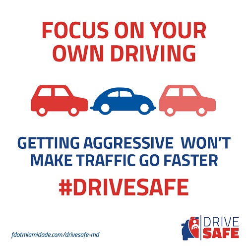 Drive Safe Aggressive Driving Florida Infographic