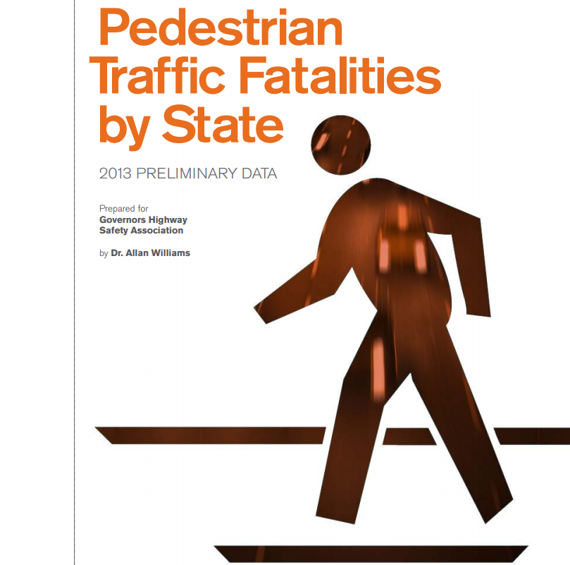 Pedestrian Traffic Fatalities by State: 2013 Preliminary Data