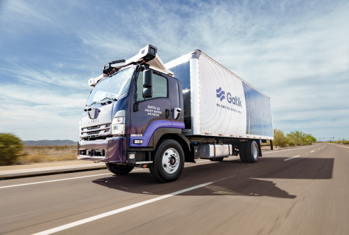 Freight truck on the road