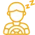 Drowsy driver icon